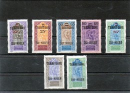 NIGER 7 Valeurs  De 1922 N° Entre 16 Net 26 Neuf * - Ungebraucht