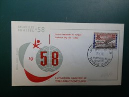 45/694        JOURNEES TURQUIE - 1958 – Brussel (België)