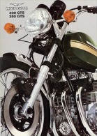 Moto Guzzi 350-400 GTS 1975 Depliant Originale Genuine Brochure Prospekt - Motoren