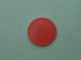 Jeton STEKELBEES Bureau / Plastiek Rood ( For Grade, Please See Photo ) !! - Unternehmen