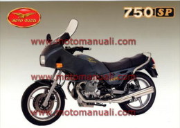 Moto Guzzi 750 SP 1990 Depliant Originale Factory Original Brochure - Engines