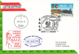 Austria Cover AIRSHIP MAIL Pro Juventute Number 7 Salzburg 30-10-1994 With More Postmarks - Sonstige & Ohne Zuordnung