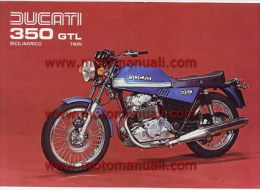 Ducati 350 GTL 1976 Depliant Originale Factory Original Brochure - Motoren