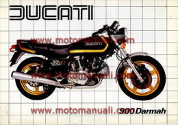 Ducati 900 DARMAH 1981 Depliant Originale Factory Original Brochure - Engines