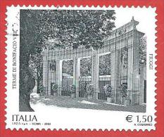 ITALIA REPUBBLICA USATO - 2012 - Terme Di Bonifacio VIII, Fiuggi - € 1,50 - S. 3338 - 2011-20: Oblitérés