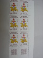 2202a 2x Sans Le Chiffre 7 Sur La Corse Bloc De 6 - Unused Stamps