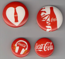 4 Badges COCA-COLA.   Publicité. - Other & Unclassified