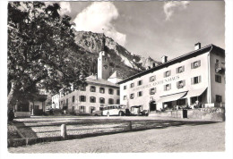 Schweiz - Splügen - Dorfplatz Mit Hotel Bodenhaus - Old Bus - 1965 - Splügen