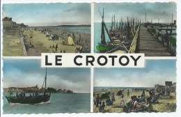 CPSM MULTIVUES COLORISEE LE CROTOY, Format 9 Cm Sur 14 Cm Environ, SOMME 80 - Le Crotoy