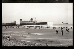 PHOTO  Du PAQUEBOT " FRANCE "  Vue De La Plage Du HAVRE ( Compagnie Générale Transatlantique ) - Autres & Non Classés