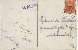 GRIFFE  ZK (WALZIN)  "ANSEREMME 1912" + Violette Griffe "WALZIN" - Sello Lineal