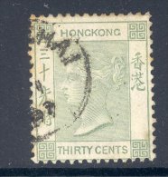 HONG KONG, Postmark 'SHANGHAI' On Victoria 30c Green VFU, SGz802, Cat £40 - Usados