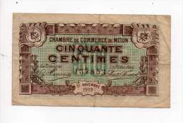 Billet Chambre De Commerce De Melun - 50 Cts - 21 Novembre 1919 - Sans Filigrane - Handelskammer