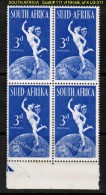 SOUTH AFRICA   Scott  # 111**  VF MINT NH BLK. Of 4 - Nuevos