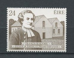 IRLANDE 1982 N° 470 ** Neuf = MNH Superbe Cote 1,50 € Francis Makemie Presbytérianisme Américain Tableaux Ogden Pei - Neufs