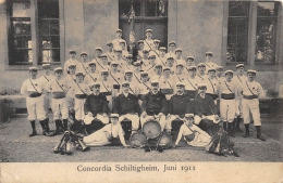 BAS RHIN  67  SCHILTIGHEIM  CONCORDIA  JUNI 1911  FANFARE  MUSIQUE - Schiltigheim