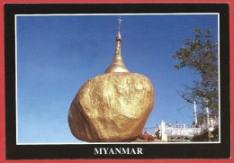 CARTOLINA NV BIRMANIA MYANMAR - Kyaik Tiko Pagoda - Pagoda Kyaiktiko - 10 X 15 - Myanmar (Burma)
