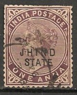 Timbres - Asie - Etats Princiers De L´Inde - Jhind - 1 A. - 1886-88 - - Jhind