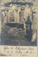 CPA 62 Carte-photo N°3 - Destruction De L´église D´ Hébuterne - Après Le Bombardement La Chaire épargnée ! - Other & Unclassified