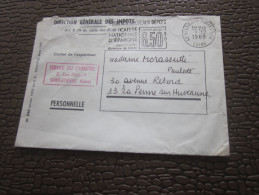 Lettre  Franchise Civile  Franchise Postale  Direction Des Impots  St Etienne  >> La Penne Sur Huveaune  1969 - Frankobriefe