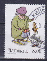 Denmark 2011 Mi. 1682 A    8.00 Kr Winterstamp - Comics (from Sheet) - Gebruikt