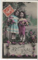 Bonne Fête/ Duo De Jeunes Enfants Avec Fleurs / 1910        CVE33 - Neujahr