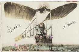 Bonne Année / Aéroplane/ Avec Enfant/ Anet/Eure Et Loir/ 1914       CVE34 - New Year