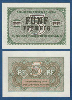 5 Pfennig, Bundeskassenschein, 1967, Ro. 314, UNC ! - [13] Bundeskassenschein