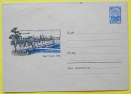 EAU - ELECTRICITE - BARRAGE / 1965 URSS ENTIER POSTAL ILLUSTRE (ref 1404) - Agua