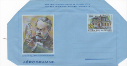 Vatican City 1995 A 33 FDeath Centenary Of L.Pasteur  Mint Aerogramme - Oblitérés