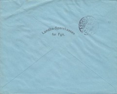 Denmark LANDBO-SPAREKASSEN For FYN, ODENSE 1917 Cover Brief To ASSENS Arrival (2 Scans) - Lettres & Documents