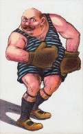 CARICATURE : BOXEUR / BOXER [ CIRQUE ? ] - CARTE POSTALE ANCIENNE / OLD POSTCARD - ANNÉE / YEAR ~ 1910 (q-713) - Boxsport