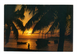 Seychelles: Coucher De Soleil, La Digue, Photo Eden, Timbre Roussette (14-3377) - Seychelles