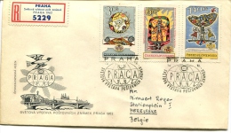 1962 Recommended Letter From Praha To Merelbeke 1962 - Belgium - VERY NICE - See Scan - Covers & Documents