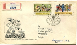 Recommended Letter From Praha To Merelbeke 1962 - Belgium - VERY NICE - See Scan - Brieven En Documenten