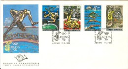 GREECE Complete Set On First Day Cover - Estate 1996: Atlanta