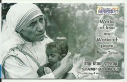 Mother Teresa, Booklet,carnet, India, Nobel Prize,women On Stamp,social Worker,India 2014 - Mutter Teresa
