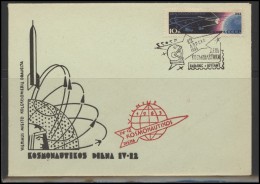 RUSSIA USSR Private Envelope LITHUANIA VILNIUS VNO-klub-050 Space Exploration Satellite - Lokaal & Privé