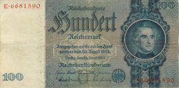 BILLET DE 100 REICHSMARK 24 JUIN 1935 SERIE E - 100 Reichsmark