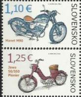 SK 2014-732-3 MOTOCYKLES, SLOVAKIA, 1 X 2v, MNH - Nuovi