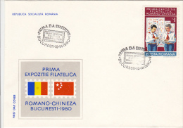 4758- SCOUTS, SCUTISME, YOUTH PIONEERS, COVER FDC, 1980, ROMANIA - Briefe U. Dokumente