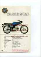 Benelli 250 SPORT SPECIAL 1971 Depliant Originale Genuine Factory Brochure Prospekt - Motos