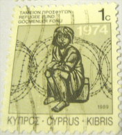 Cyprus 1989 Refugee Fund 1c - Used - Used Stamps