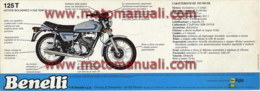 Benelli 125 T 2C 1980 Depliant Originale Genuine Factory Brochure Prospekt - Motos