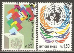 UN - Geneva 1991 Mi# 200-201 Used - Definitive - Oblitérés