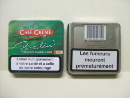 BOITE Métal Vide CAFE CREME PICCOLINI Italian Macchiato (20 Cigares) - Cigar Cases