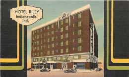 225293-Indiana, Indianapolis, Hotel Riley, Art Deco Design, Linen Postcard, MWM No A-1308 - Indianapolis