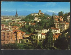 J236 Torino - Vedute Dei Monti Cappuccini E Mole - Chiesa, Eglise, Church - Annullo Esposizione Filatelia - Multi-vues, Vues Panoramiques