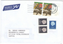 OLANDA - PAESI BASSI - NEDERLAND - PAYS BAS - 2013 - 5 Stamps - Viaggiata Da Rotterdam Per Adazi, Latvia - Brieven En Documenten