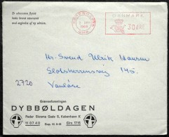 Denmark 1968 Letter 2-4-1968  København OMK.27. Græseforeningen DYBBØLDAGEN   ( Lot  4445 ) - Storia Postale